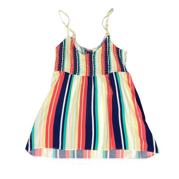 ⭐️Torrid Babydoll Tank Top Sz Large Multicolor Stripe Candy Stripes - Picture 7 of 7